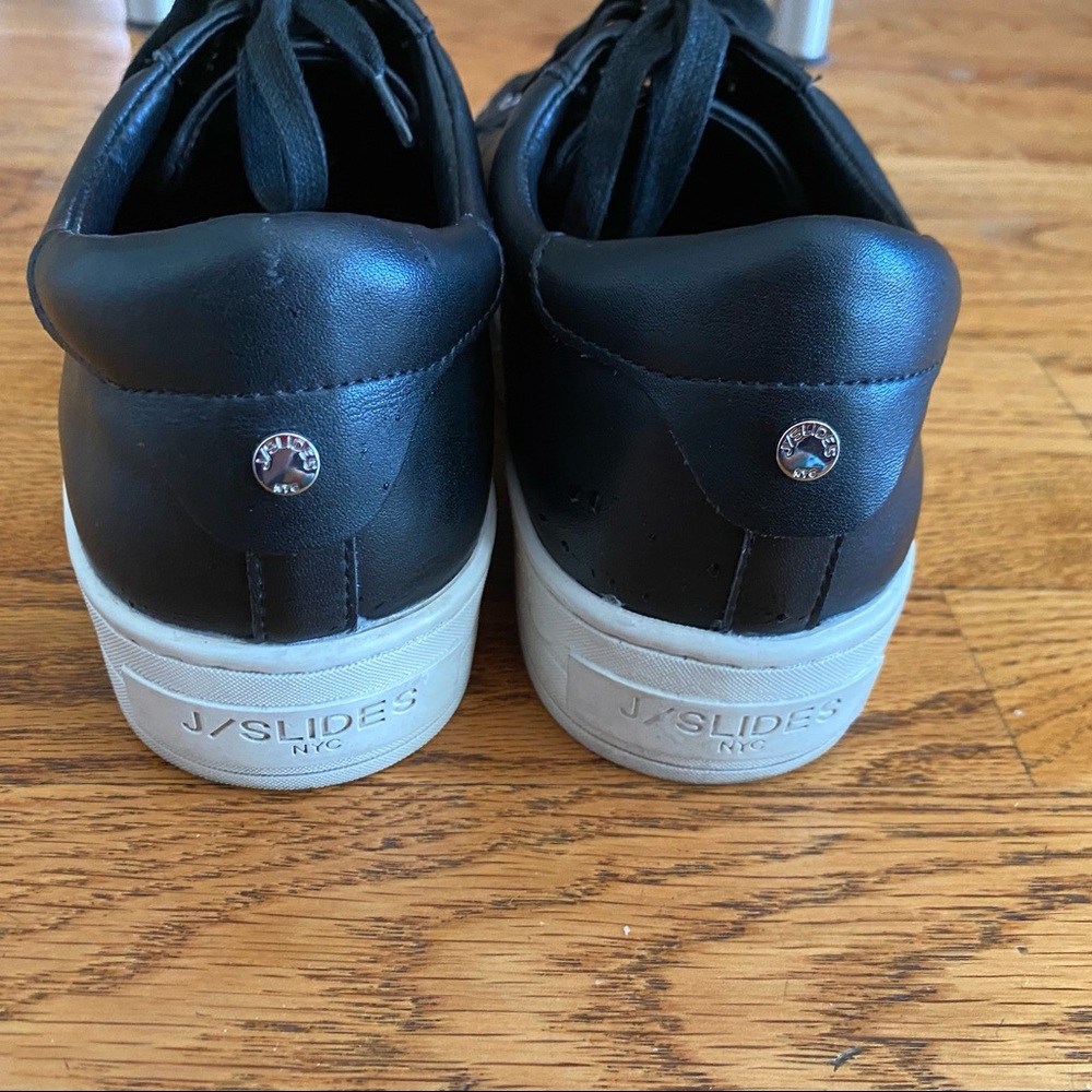 J Slides leather black platform sneakers - Picture 3 of 9